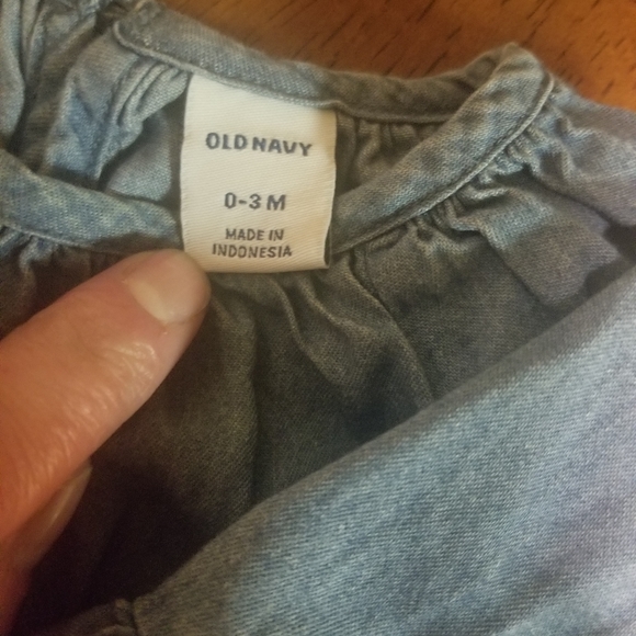 Chambray top & Floral leggings - Picture 3 of 8